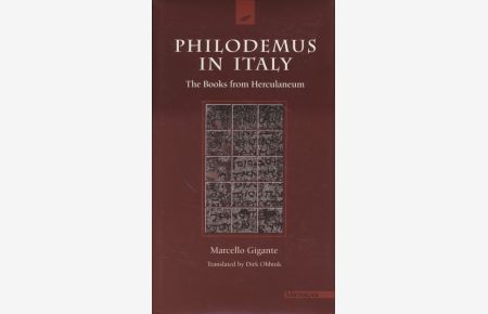 Philodemus in Italy: The Books from Herculaneum.   - Translated by Dirk Obbink.