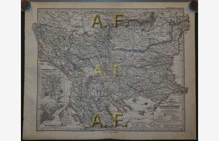 Die europäische Türkei, Stieler's Hand-Atlas No. 56, 1 : 2. 500. 000 (ca. 47 x 38 cm)