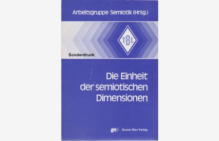 Panofsky: Perspektive als symbolische Form in semiotischer Sicht. [Aus: Die Einheit der semiotischen Dimensionen].   - Hg. Arbeitsgruppe Semiotik.