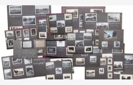 Fotoalbum des Kurt Graap aus seiner Zeit bei der HJ (Hitlerjugend) Landjahrlager insges. 189 Fotos + 11 Zeichnungen (sehr interessantes Album)