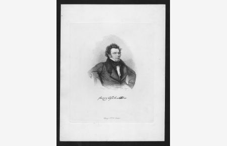 Franz Schubert - Franz Schubert (1797-1828) Komponist composer Portrait Rieder Johann Nepomuk Passini