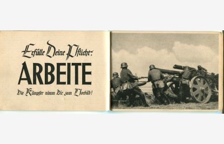 Arbeitsbuch für Arbeits- und Überstunden 1941 - 1945.