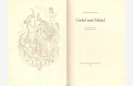 Gockel und Hinkel.   - Zeichng. v. Hans Fischer.