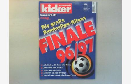 Kicker-Sonderheft Bundesliga Finale 1996/97.
