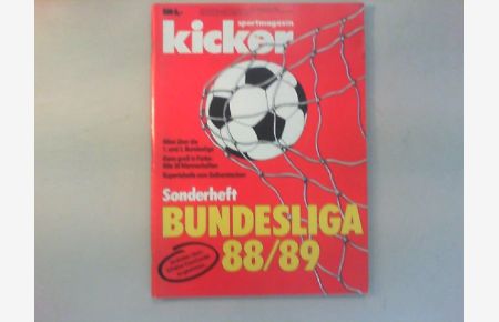 Kicker-Sonderheft Bundesliga 1988/89.
