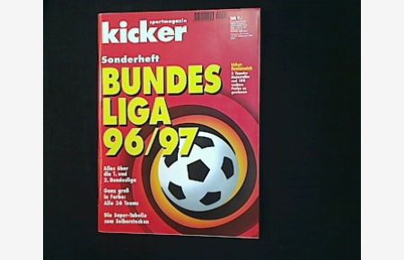 Kicker-Sonderheft Bundesliga 1996/97.