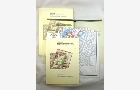 1938 / 1993 Historisch-Synoptische Karte der Braunschweiger Innenstadt. Betrachtungen zum Stadtgrundriß.