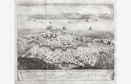 Attaco e presa di Fredicsodde fatta dal General Conte Montecuccoli - Fredericia Fortress Denmark Danmark Dänemark