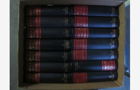 Brockhaus-Enzyklopädie in 24 Bänden mit 5 Supplementen und Weltatlas