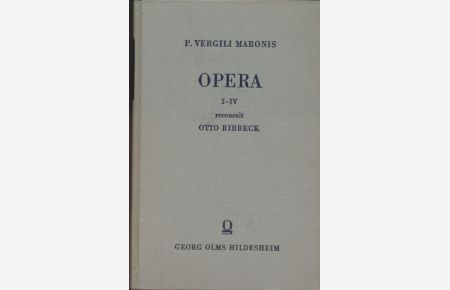 Prolegomena critica ad P. Vergili Maronis Opera maiora. I-IV.