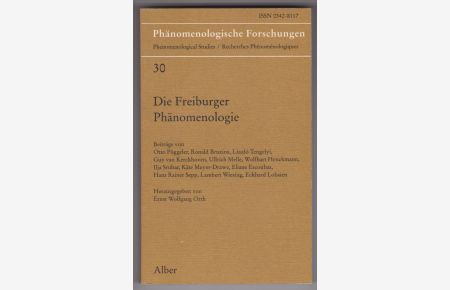 Die Freiburger Phänomenologie. Phenomenological Studies / Recherches phénoménologiques.
