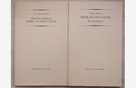 Brief an den Vater + Transkription [2 Bände].