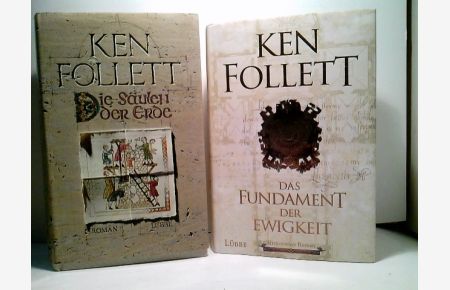 Konvolut bestehend aus 2 Bänden, zum Thema: Historische Romane von Ken Follett.