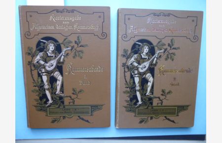 Kommers-Abende. Die Lieder des Allgem. Deutschen Kommersbuches mit Klavierbegleitung. I. Band und II. Band (in zwei Bänden).