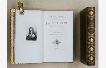 Les Caractères de la Bruyère ( 2 Bde. compl. ). Réimpression de l`édition de 1696, précédée d`une introduction de Louis Lacour. Et publiée par les soins e D. Jouat.