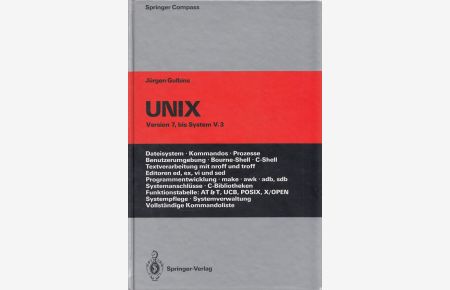 UNIX: Version 7, bis System V. 3.   - [Ill.: Angela Amon] / Springer compass