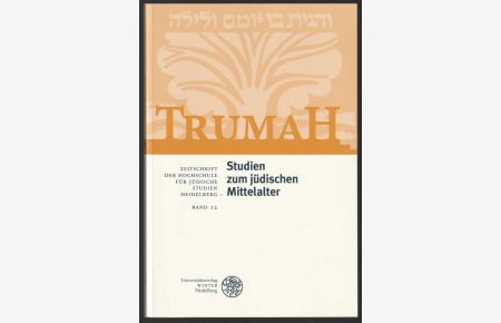 Studien zum jüdischen Mittelalter.