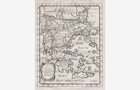 Dioeceses Thraciae Daciae et Macedoniae Iuxta Notitiam Imperii.  - Greece Griechenland Archipelago Greek map Karte