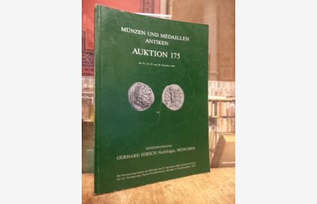 Auktion 175: Münzen und Medaillen Antiken Auktion 23. , 24. , 25. und 26. September 1992,