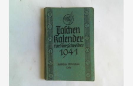Taschenkalender für Kurzschreiber 1941
