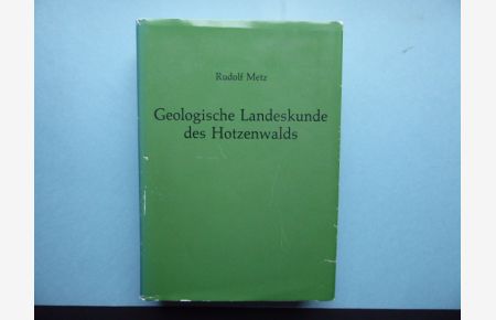 Geologische Landeskunde des Hotzenwalds. Mit Exkursionen, besonders in dessen alten Bergbaugebieten.