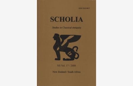 Scholia: Studies in Classical Antiquity. Vol. 17.