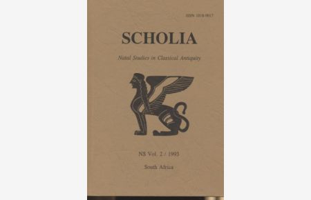 Scholia: Natal Studies in Classical Antiquity. Vol. 2.