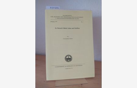 Zu Heinrich Bebels Leben und Schriften. [Von Carl Joachim Classen]. (= Nachrichten der Akademie der Wissenschaften in Göttingen, 1. philologisch-historische Klasse, Jahrgang 1997, Nr. 1).