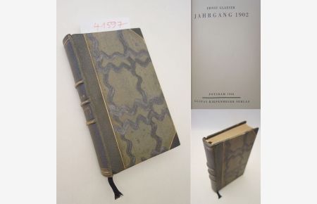 Jahrgang 1902 * H A L B L E D E R - H a n d e i n b a n d / H A L B F R A N Z B A N D