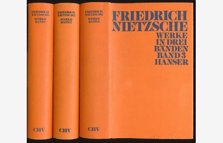 Werke in drei Bänden.   - Herausgegeben von Karl Schlechta.