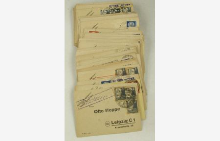 85 x Geschäftspost Sächsische Lotterie-Einnahme Otto Hoppe