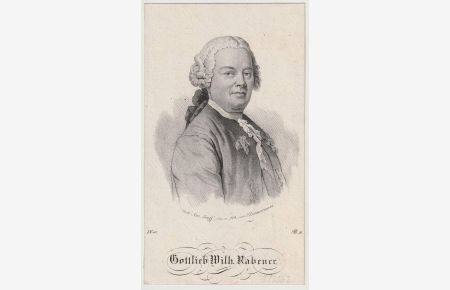 Gottlieb Wilh. Rabener. Lithographie-Porträt von Zimmermann