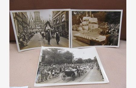 Weltkongreß für Freizeit und Erholung im Juli 1936 in Hamburg. 3 Originalfotos.