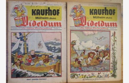 Dideldum - Die lustige Kinderzeitung - 8. Jahrgang, 1936 - Kaufhof - Mülheim (Ruhr)  - Nummer 11, Ahoi! Fröhliche Seefahrt!, Nummer 12 Am Badestrand der Wichtelmännchen