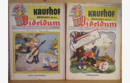 Dideldum - Die lustige Kinderzeitung - 8. Jahrgang, 1936 - Kaufhof - Mülheim (Ruhr)  - Nummer 18, Kleiner Zigeunermusikant, Nummer 19 Herbstspaziergang