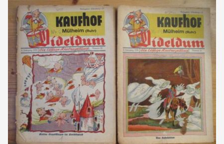 Dideldum - Die lustige Kinderzeitung - 8. Jahrgang, 1936 - Kaufhof - Mülheim (Ruhr)  - Nummer 20, Kleine Segelflieger im Herbstwind, Nummer 21 Der Nebelritter