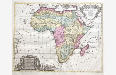 L'Afrique divisée en ses Empires, Royaumes et Etats - Africa Afrique Afrika continent Kontinent