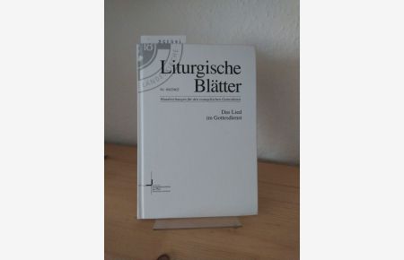 Das Lied im Gottesdienst. (= Liturgische Blätter. Handreichungen für den evangelischen Gottesdienst. Nr. 69/2002).
