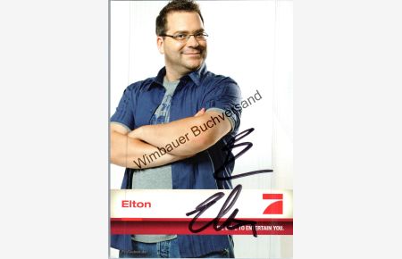 3784 Elton Pro Sieben TV-Moderator Autogrammkarte orig signiert 