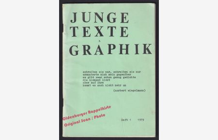 Junge Texte & Graphik; Die Konkurrenz Heft1/1979 Bochumer Jungendzeitschrift