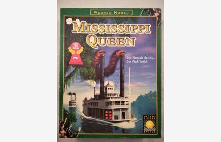 Goldsieber 6187088: Mississippi Queen. Der Mensch denkt, der Fluß lenkt -VINTAGE- [Familienspiel].   - Spiel des Jahres 1997. Achtung: Nicht geeignet für Kinder unter 3 Jahren.