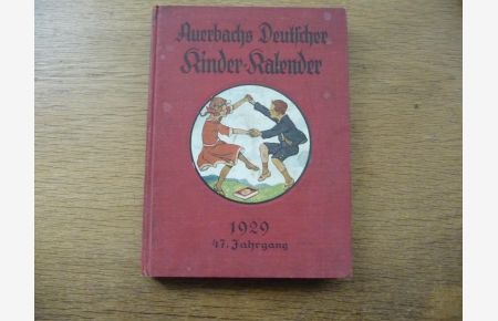 Auerbachs Deutscher Kinder Kalender auf das Jahr 1929