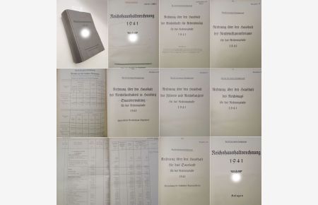 Reichshaushaltsrechnung 1941 * Expl. Nr. 28 mit Druckvermerk  G e h e i m e R e i c h s s a c h e