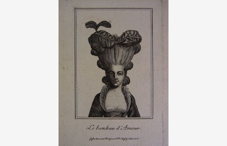 Marie-Antoinette. Le bandeau d'Amour. Gestochen und verlegt von Fr. Heisig Cath. A. V. . Kupferstich