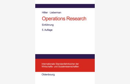 Operations Research  - Einführung