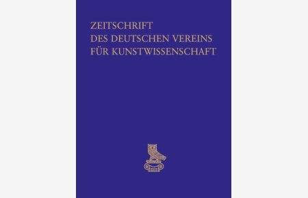 Zeitschrift des Deutschen Vereins für Kunstwissenschaft  - 2000/2001