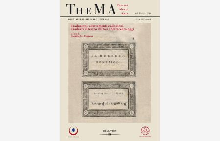 TheMA - Open Access Research Journal for Theatre, Music, Arts  - Vol. III/1-2, 2014