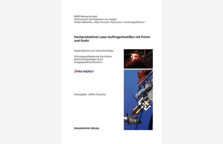 Hochproduktives Laser-Auftragschweißen mit Pulver und Draht.   - Ergebnisbericht zum Verbundvorhaben Wirkungsgradsteigerung thermischer Beschichtungsanlagen durch Energiequellenkombination - SPRAYNERGY.