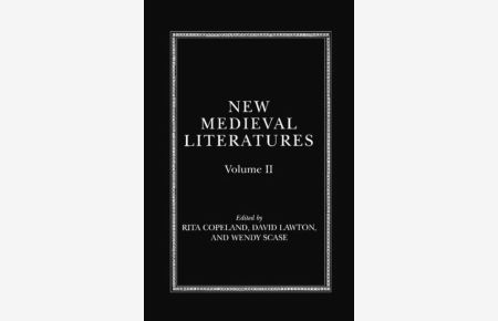 New Medieval Literatures: Volume II