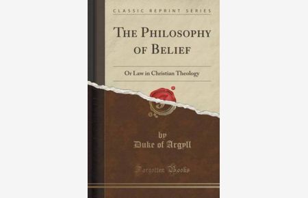 Argyll, D: Philosophy of Belief
